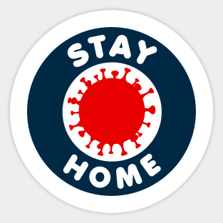 StayAtHome Corona Design Sticker